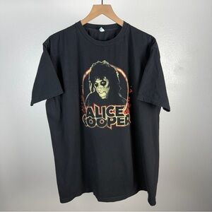 Y2K Alice Cooper Big Face Nightmare Tour Halloween Vintage T Shirt Size 2XL